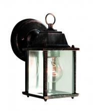  40455 BC - Patrician 1-Light, Ring Top ,Clear Glass Open Base Square Wall Lantern